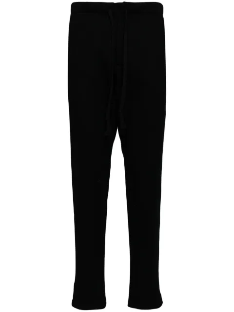 Greg Lauren grosgrain-trim track pants Black GM214