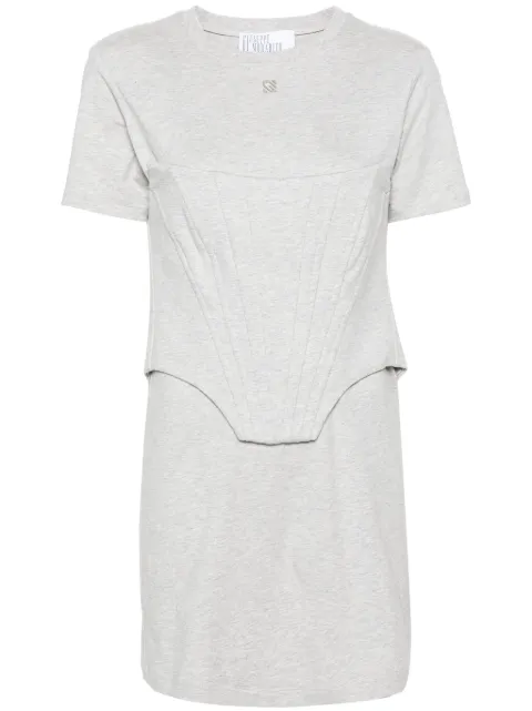 Giuseppe Di Morabito corset-detail cotton dress Grey 02PSDR35402295