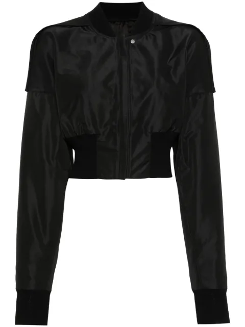 Rick Owens Collage cropped bomber jacket Black RP01D2719FK