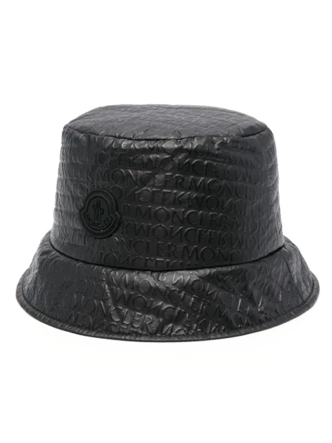 Moncler logo-print padded bucket hat Black J10933B00006597C3