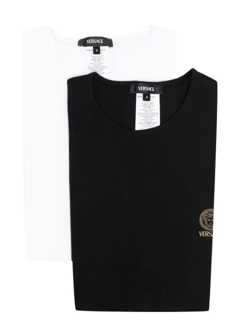 Versace Medusa-print cotton T-shirt (pack of two) White AU101931A10011