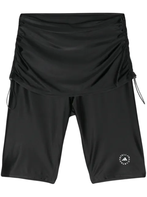adidas by Stella McCartney roll-top cycling shorts Black IN3647