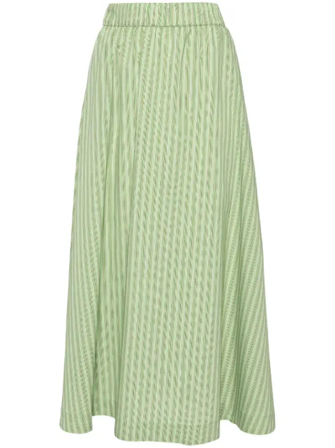 Rodebjer Marla striped midi skirt Green 2210306