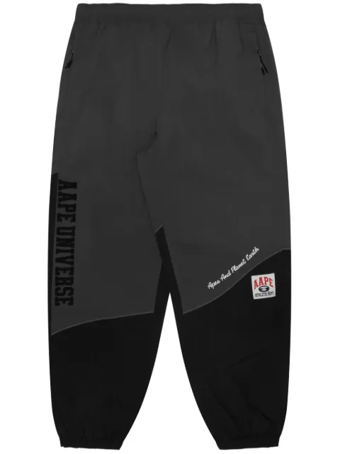 AAPE BY *A BATHING APE® logo-print cargo trousers Black APTA680XXM