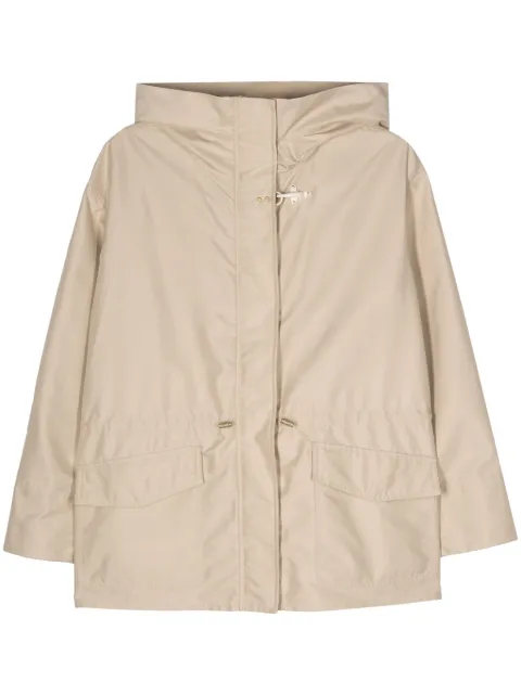 Fay hook-detail poplin parka Neutrals NAW15483370AXX