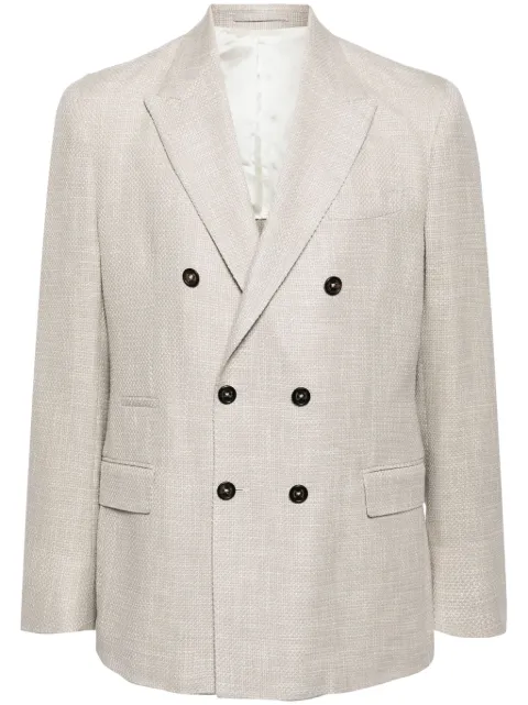 Eleventy double-breasted blazer Grey I75GIAE01TES0I042