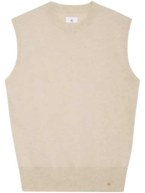 ANINE BING Ronan knit vest Neutrals A092331OMA1