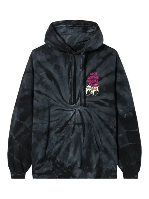 Anti Social Social Club Stacked Tie Dye hoodie Black 7012095