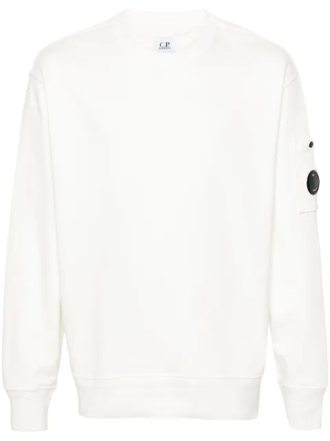 C.P. Company Lens-detail cotton sweatshirt White 16CMSS098A110044G