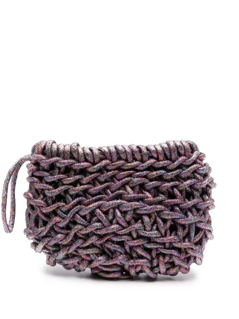 Alienina Vero interwoven clutch Purple VERO
