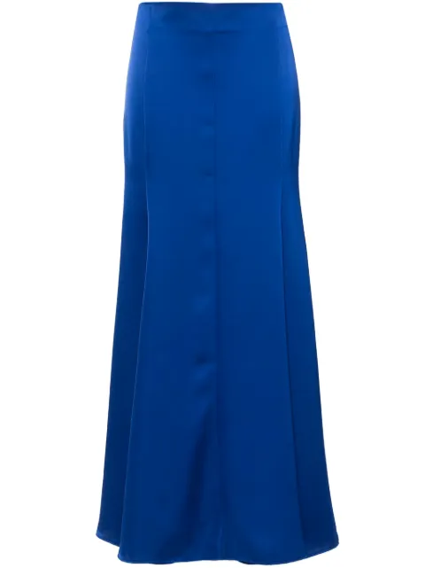 Philosophy Di Lorenzo Serafini satin maxi flared skirt Blue A01180722