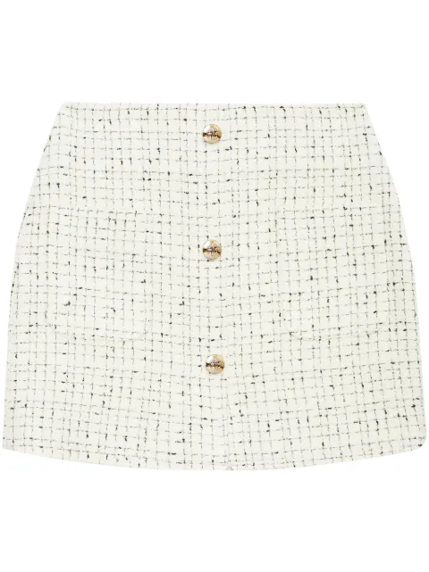 ANINE BING Mateo tweed miniskirt White A043327CAE28