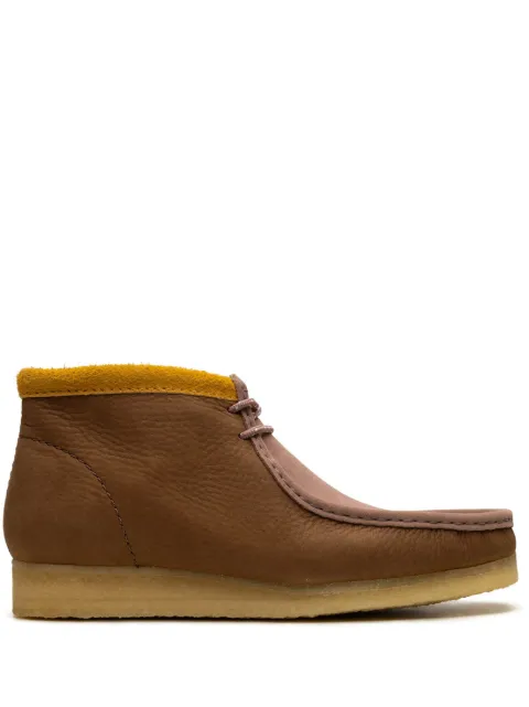 Clarks Wallabee nubuck-leather boots Brown 63074MULTI