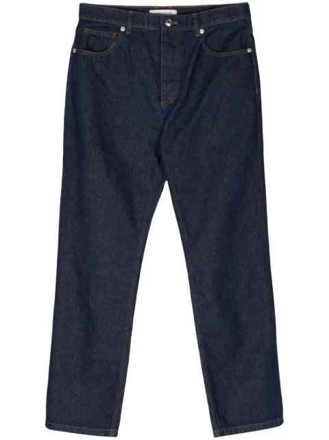Maison Kitsuné mid-rise straight-leg trousers Blue MM01107WW0081