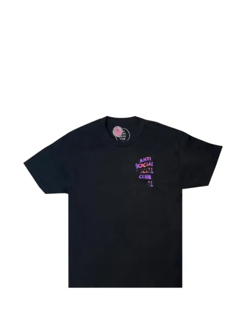 Anti Social Social Club Lava logo-detail T-shirt Black 991230