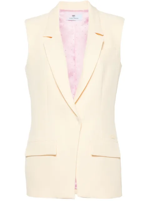 Chiara Ferragni Uniform single-breasted waistcoat Yellow 76CBQ700N0103