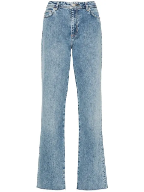 Chiara Ferragni logo-embroidered straight jeans Blue 76CBB5W1CDWR1