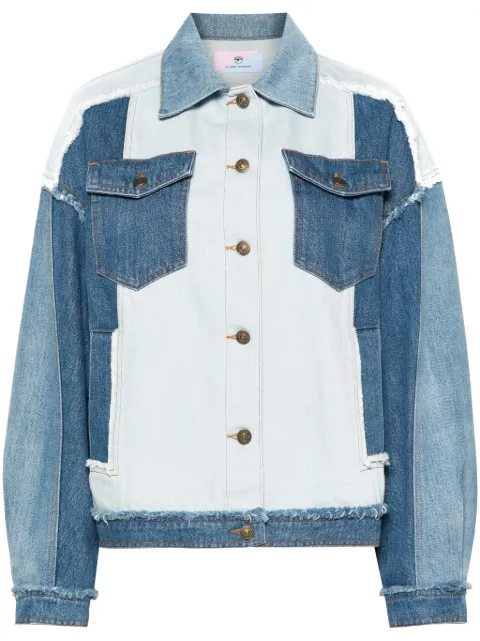 Chiara Ferragni patchwork denim jacket Blue 76CBS415CDC04