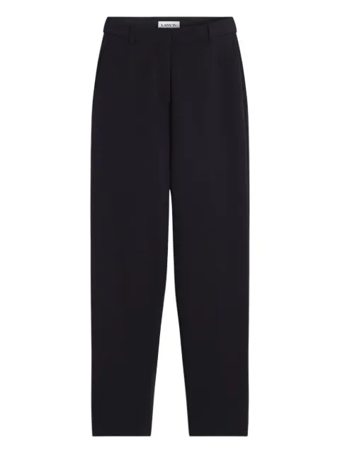 Lanvin pleated cotton trousers Black RWTR00205860P24