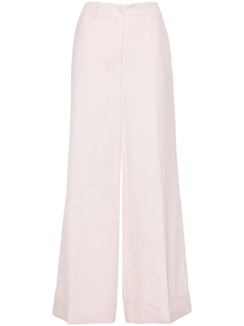 P.A.R.O.S.H. mid-waist wide-leg trousers Pink RAISA24D232291