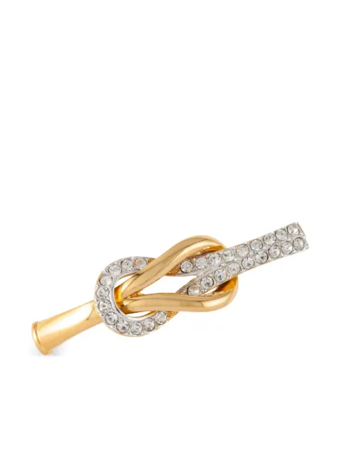 Susan Caplan Vintage 1980s Attwood & Sawyer crystal-embellished brooch Gold PN008512