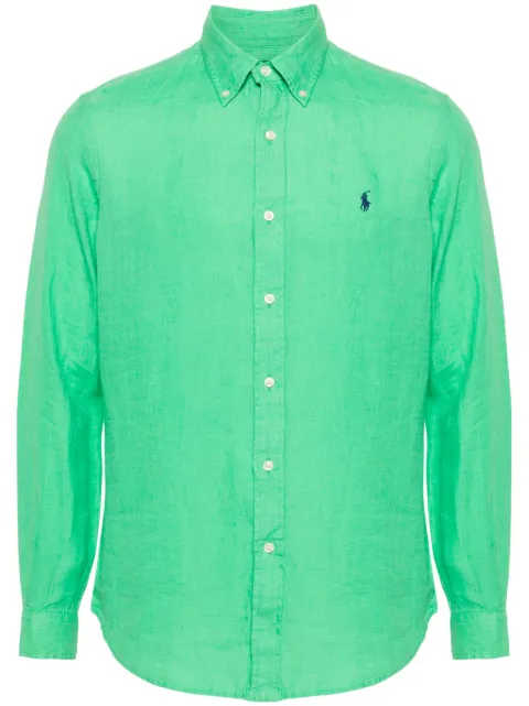 Polo Ralph Lauren Polo Pony linen shirt Green 710794141025