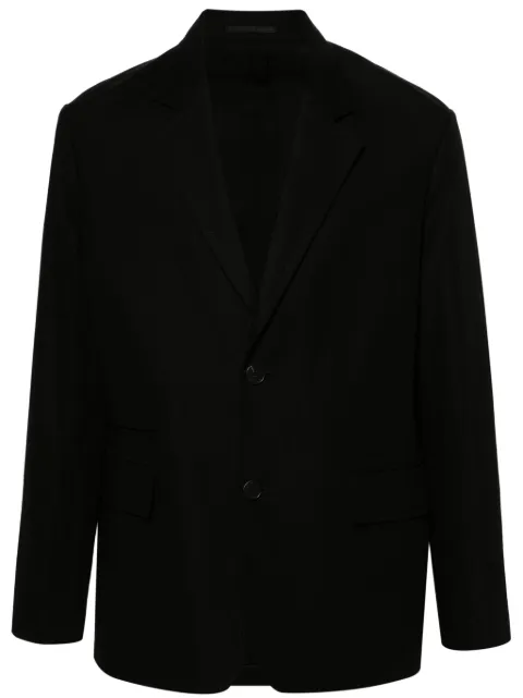 Lanvin notched-lapels single-breasted blazer Black RMJA01225870P24