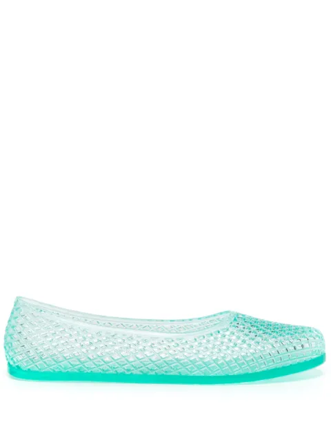 Ancient Greek Sandals Iro Jelly round-toe ballet flats Blue IROJELLYAQUA