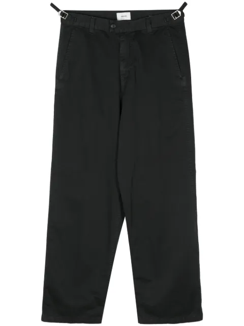 Haikure high-waist tapered trousers Black HEM03250GF154