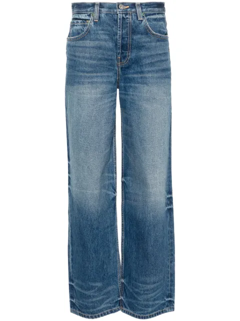 Interior Remy mid-rise wide-leg jeans Blue 701INT1PS24
