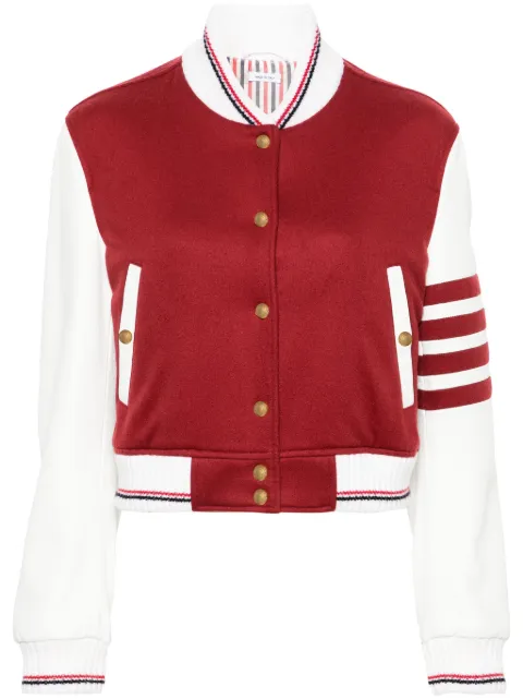 Thom Browne 4-Bar Stripes varsity jacket Red FBC884XF0764