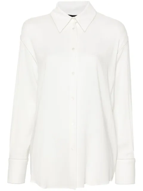 Fabiana Filippi long sleeve collared shirt White CAD264F238