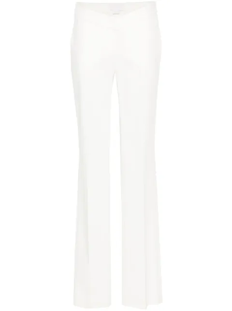 Genny straight cotton-blend trousers White 76AJA156N0376