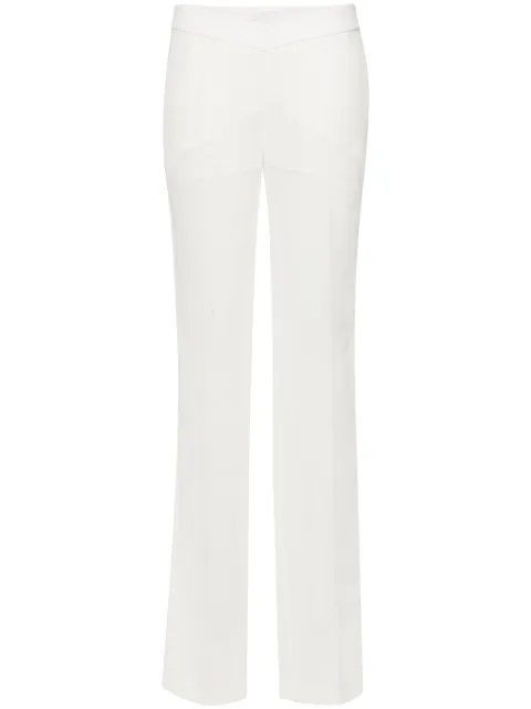 Genny pressed-crease straight trousers White 76AJA156N0366