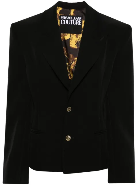 Versace Jeans Couture lace-up single-breasted blazer Black 76HAQ700N0103