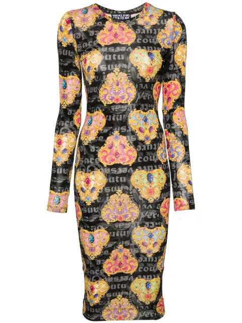 Versace Jeans Couture Couture bodycon midi dress Black 76HAO938JS343