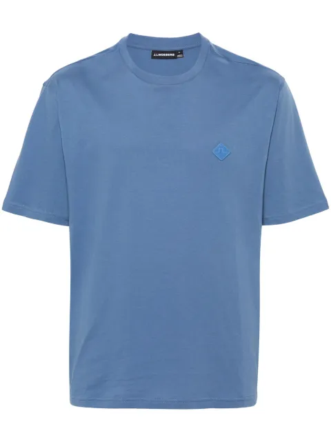 J.Lindeberg Hale logo-patch T-shirt Blue FMJT10355