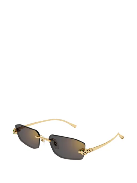 Cartier Eyewear Panthère geometric-shape sunglasses Gold CT0474S