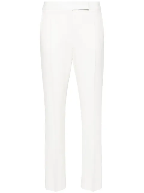 Max Mara pressed-crease straight trousers White 2411131054600