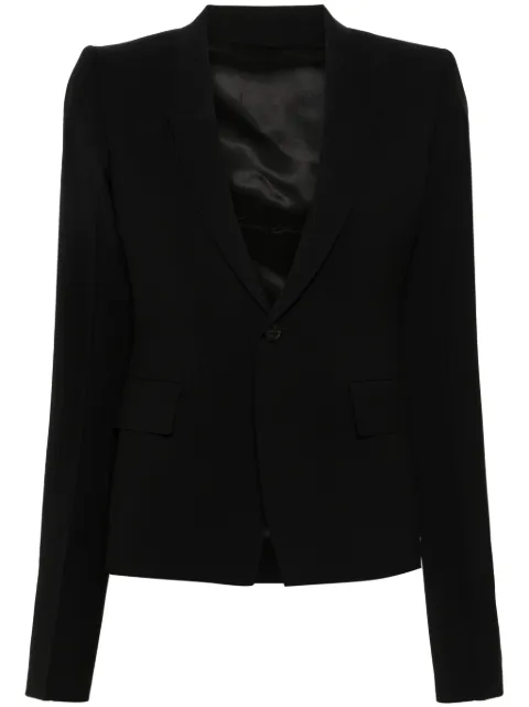 Rick Owens wool single-breasted blazer Black RP01D2764WL