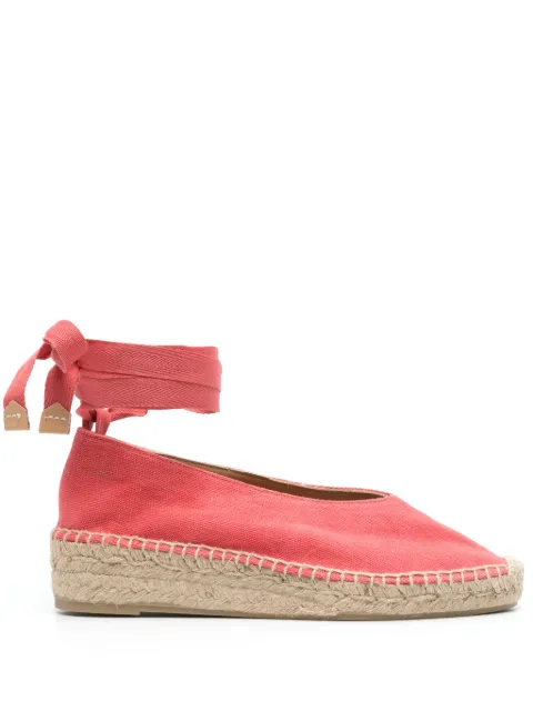 Castañer Gea 35mm plain-weave espadrilles Orange GEA2002