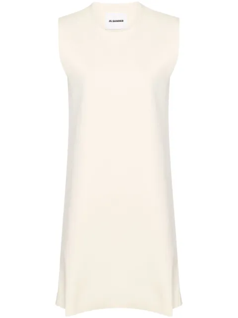 Jil Sander sleeveless mini dress Neutrals J02CT0356J19155