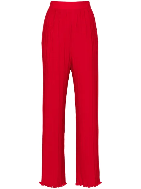 Lanvin straight-leg pleated trousers Red RWTR00085904P24