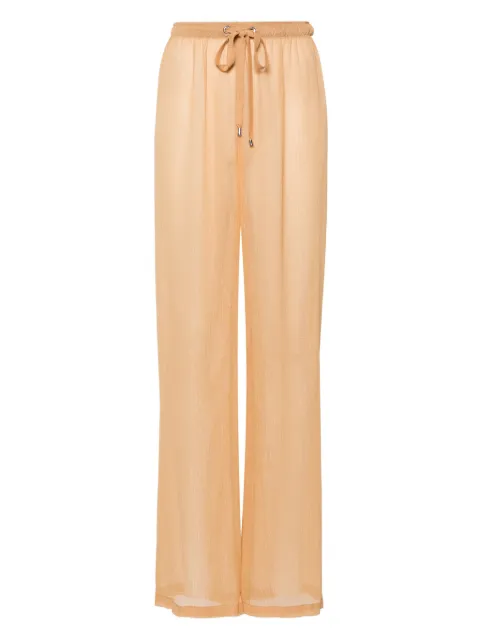 PARAMIDONNA Aria lurex trousers Brown R23ACP