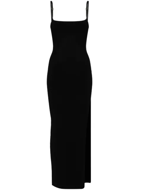 MISBHV fine-knit maxi dress Black 240W802