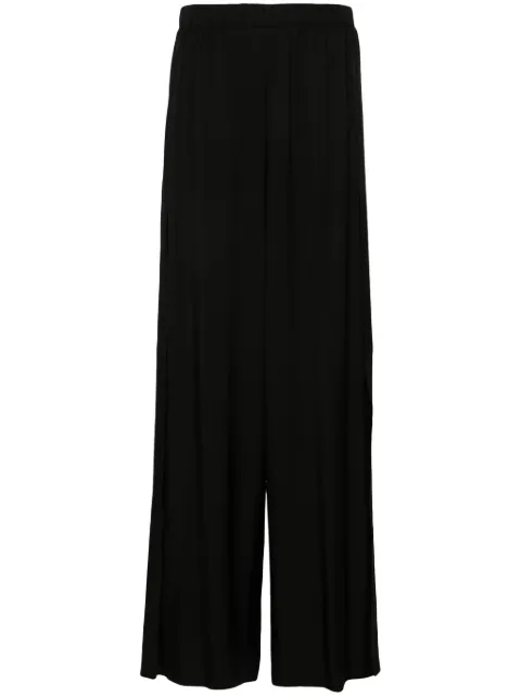 Federica Tosi twill wide trousers Black FTE24PA1190VI0142