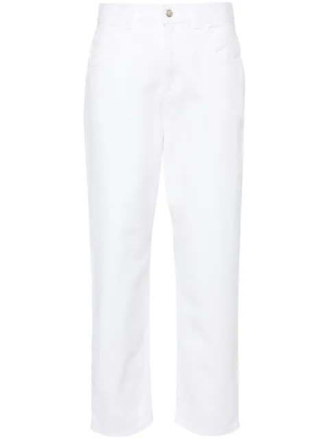 Moncler high-rise cropped jeans White J10932A0001454A77