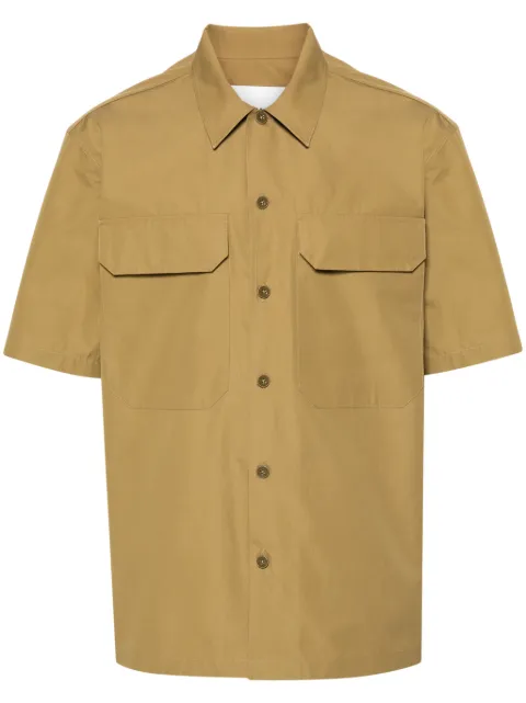 Jil Sander short-sleeve cotton shirt Green J22DL0194J45002