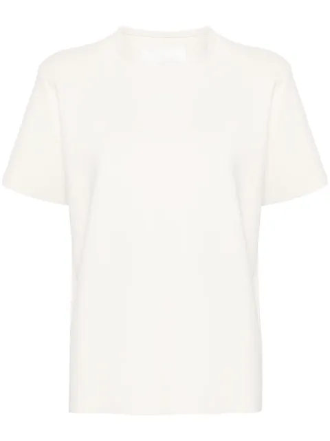 Jil Sander round-neck fine-ribbed top White J04GP0005J18208