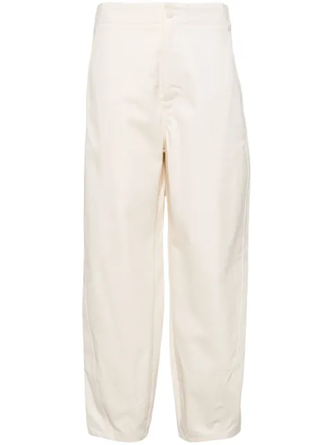 Yves Salomon high-waist tapered trousers White 24E24EYP026XXGACO